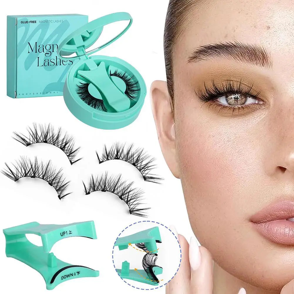 Re-usable Magnetic Eyelashes With Applicator