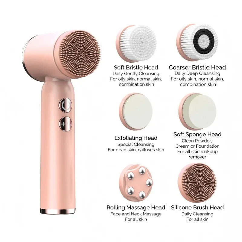 Portable Waterproof Facial Ultrasonic Massage Cleanser