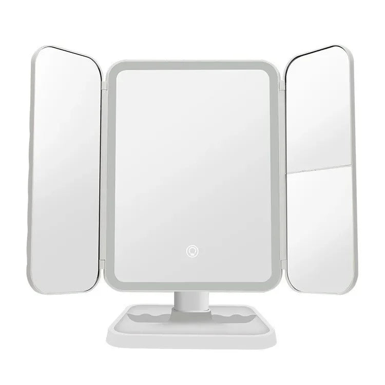 Trifold Makeup LED Mirror
