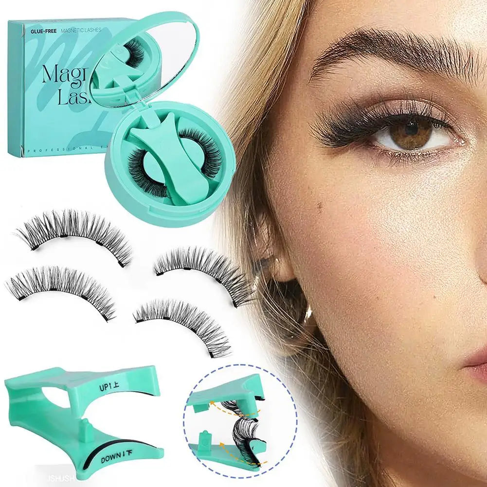 Re-usable Magnetic Eyelashes With Applicator