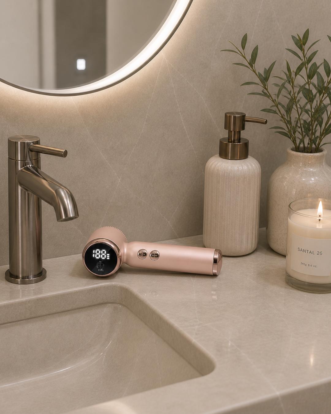 Portable Waterproof Facial Ultrasonic Massage Cleanser