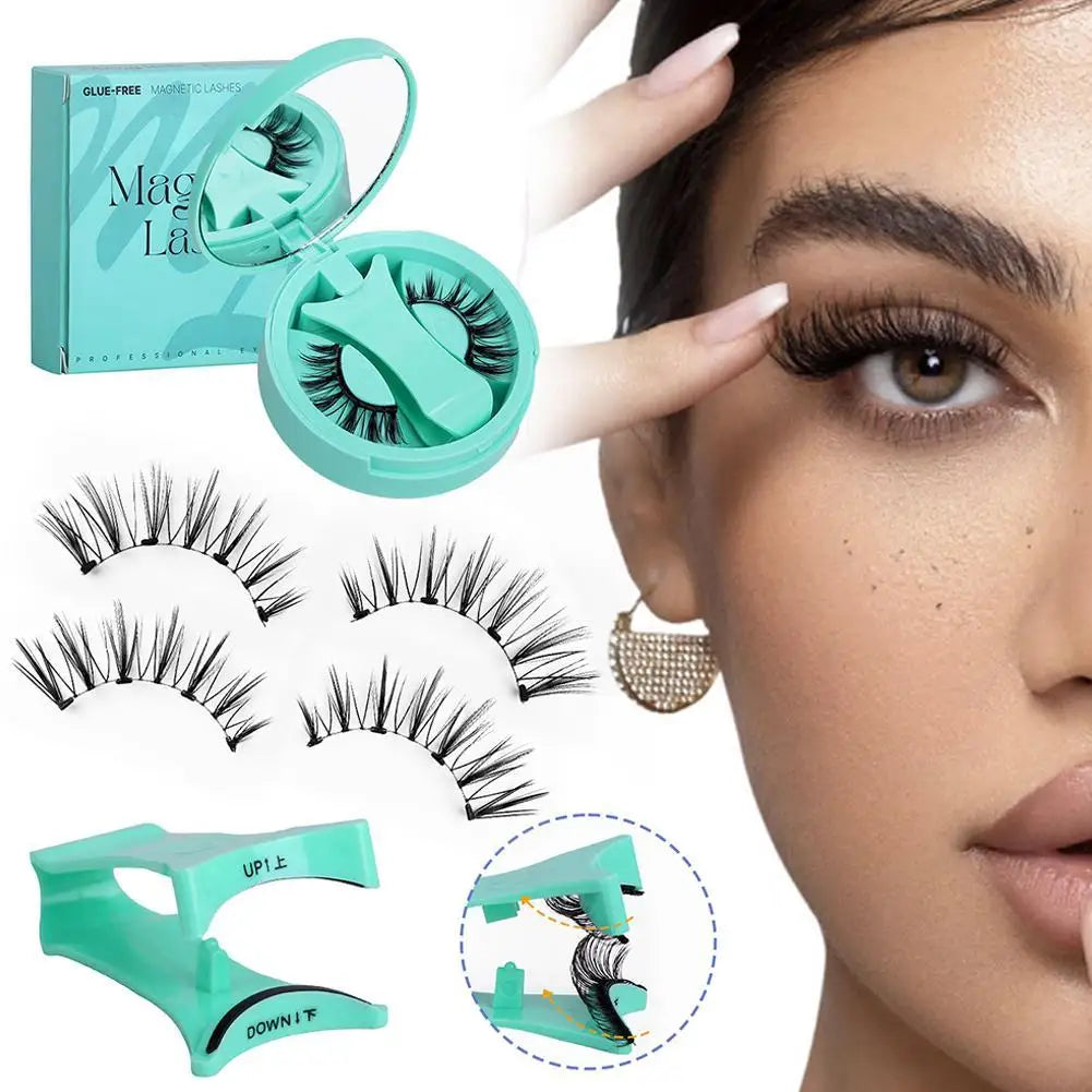 Re-usable Magnetic Eyelashes With Applicator