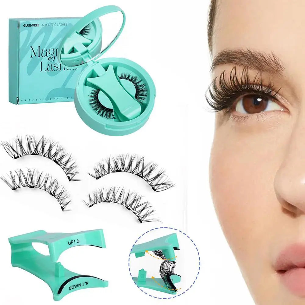 Re-usable Magnetic Eyelashes With Applicator